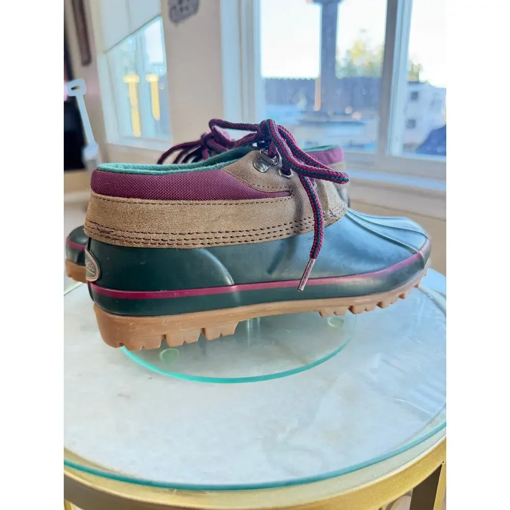 G.H. Bass Ontario Thermolite Duck Shoes Women’s 8 Green Rain Boots